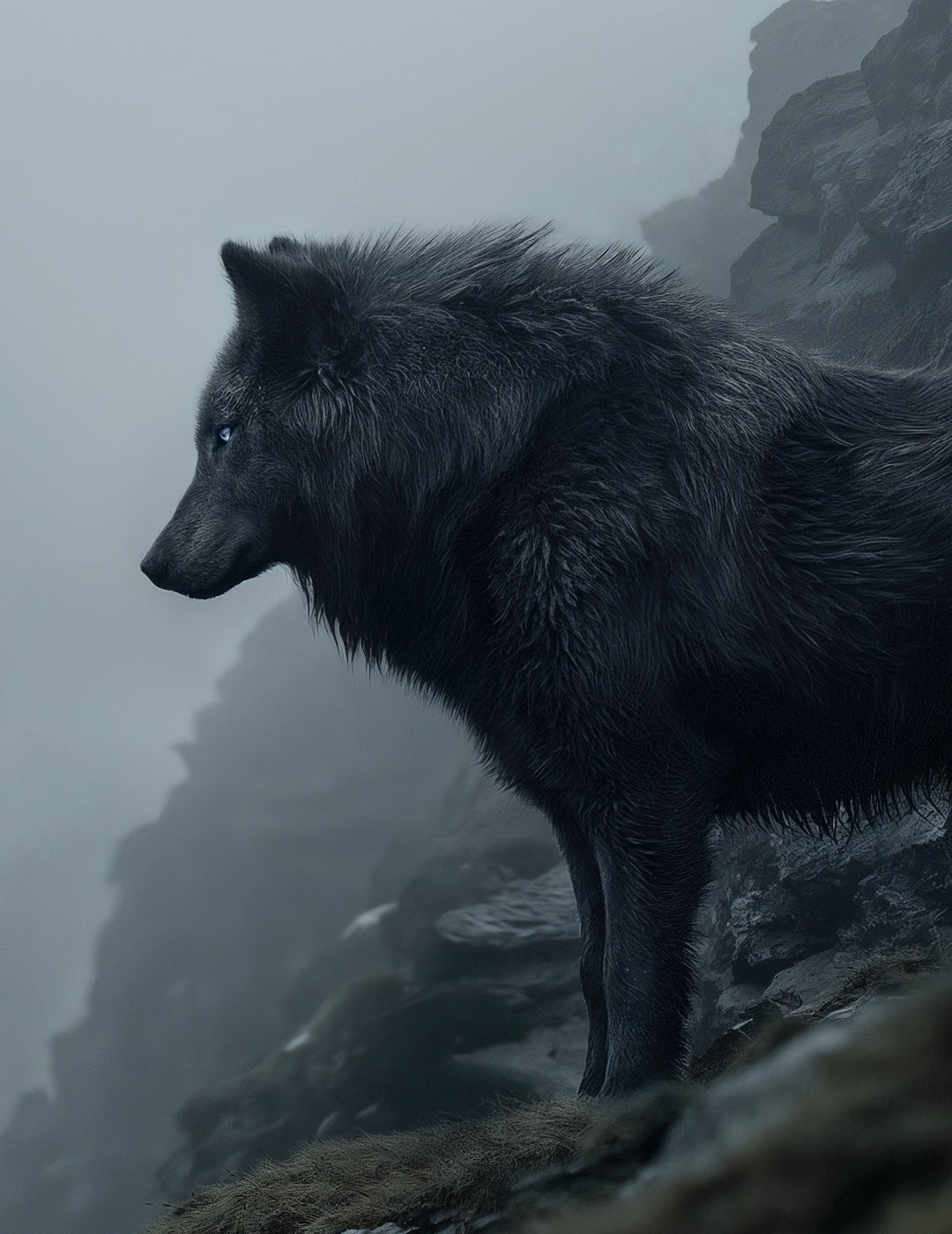 Norse mythology wallpaper for iPhone and Android, high-resolution HD phone background, featuring mythical scenes, epic landscapes, and wolves inspired by Viking legends