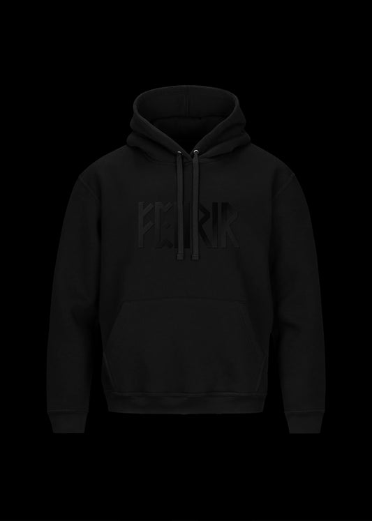 A premium embroidered Fenrir hoodie with a Scandinavian design inspired by Norse mythology. Made from premium materials and designed for maximum comfort and style. This Fenrir Embroidered Hoodie combines Viking culture with minimalist design. It uses black thread on a black hoodie to create something truly modern and special. If you want something unique and exciting for yourself or if you're looking for an amazing gift idea for the holidays, don't hesitate to pick up one (or several!) today.