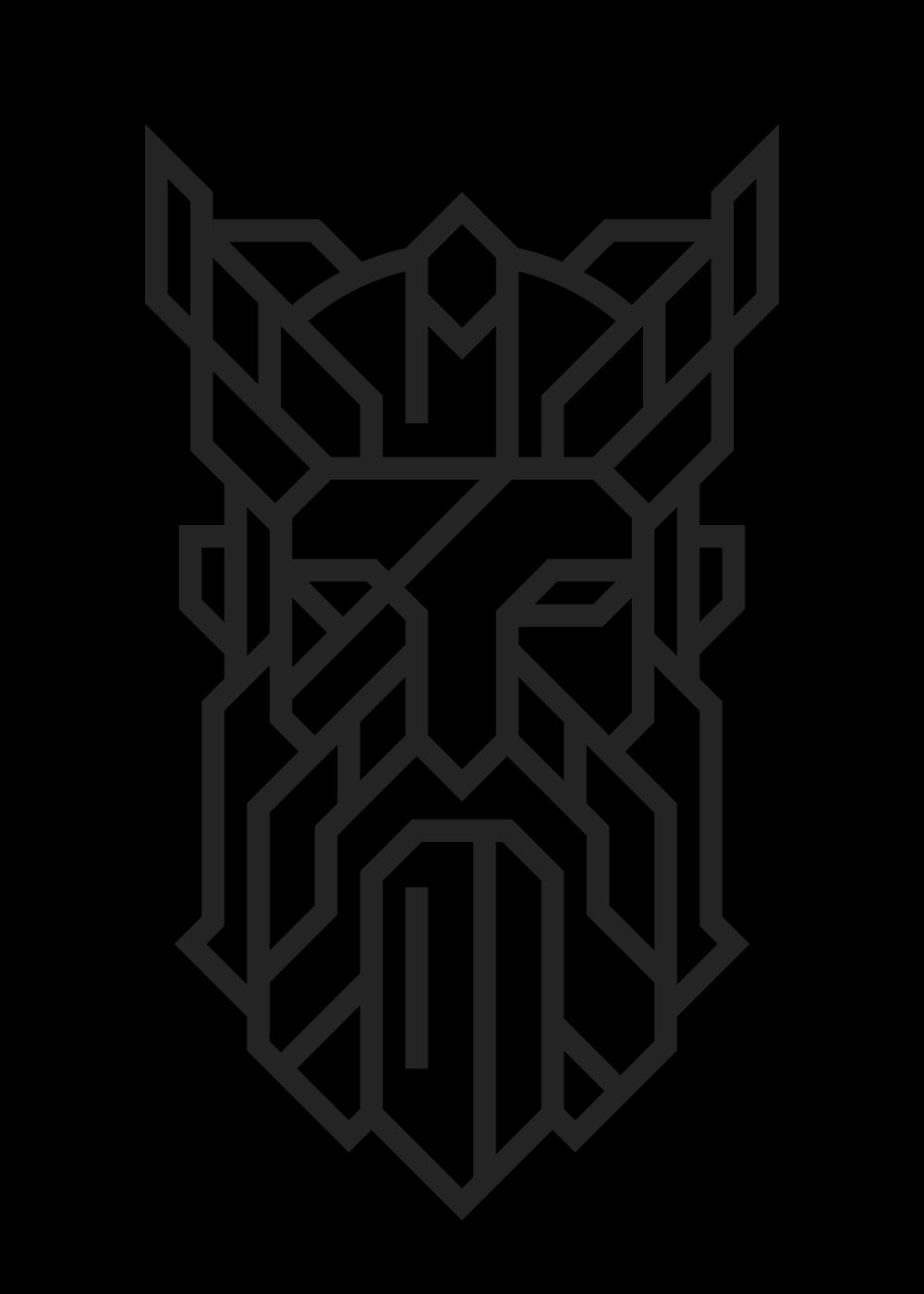 Black Odin t-shirt with tonal black ink Norse rune print, minimalist Viking apparel by Nordikido