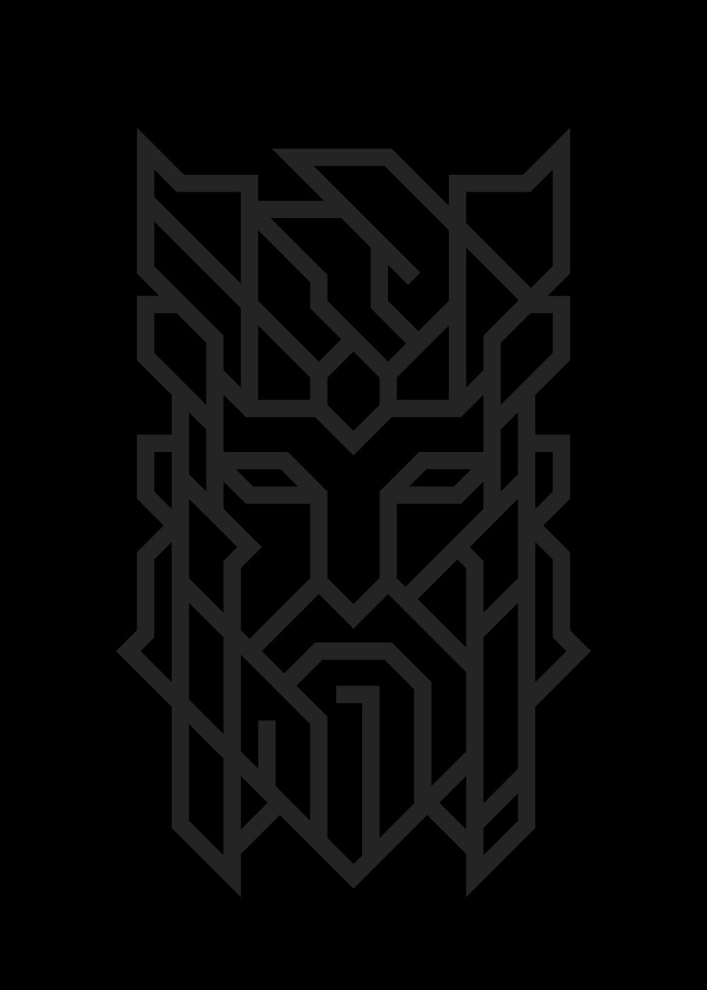 Black Thor t-shirt with tonal black ink Norse rune print, minimalist Viking apparel by Nordikido