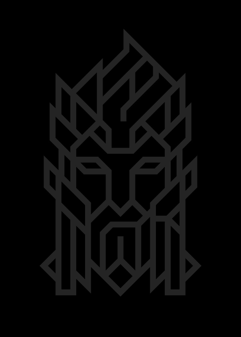 Black Loki t-shirt with tonal black ink Norse rune print, minimalist Viking apparel by Nordikido