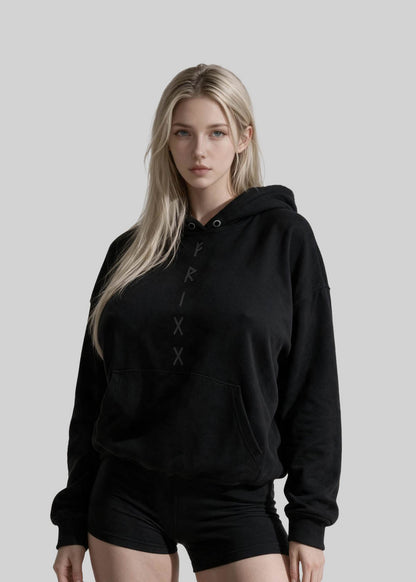 A premium Frigg hoodie with a Scandinavian design inspired by Norse mythology. Made from premium materials and designed for maximum comfort and style. This Frigg Hoodie combines Viking culture with minimalist design. If you want something unique and exciting for yourself or if you're looking for an amazing gift idea for the holidays, don't hesitate to pick up one (or several!) today. Back Graphic