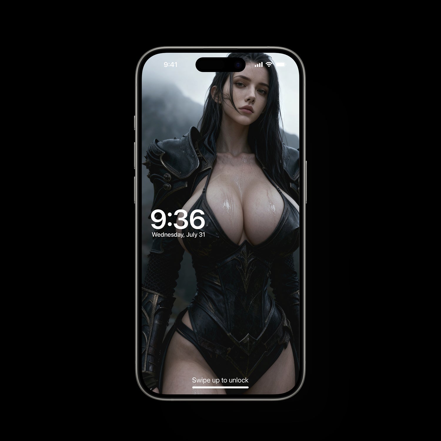 A high-definition live wallpaper featuring a powerful Valkyrie walking in a steady, rhythmic loop. The subtle motion and dark, atmospheric background are designed to help with focus and concentration at a desktop setup.