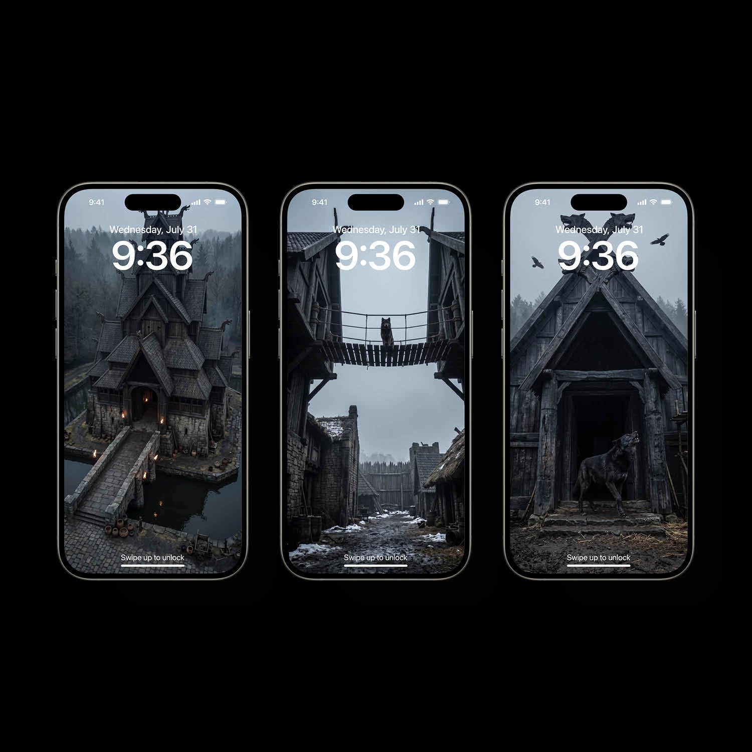 An epic fantasy mobile wallpaper and 4K phone background showcasing the rugged, legendary landscapes of Midgard. The vertical layout weaves deep Norse mythology and the ancient history of the realms into a dramatic mountain scenery, making it a perfect dark moody lockscreen and home screen aesthetic for iPhone and Android devices.