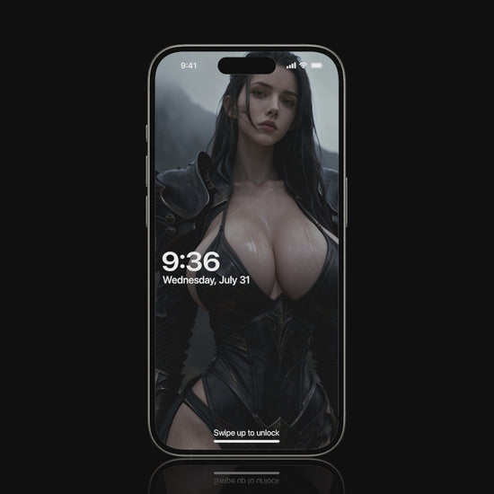 A high-definition live wallpaper featuring a powerful Valkyrie walking in a steady, rhythmic loop. The subtle motion and dark, atmospheric background are designed to help with focus and concentration at a desktop setup.