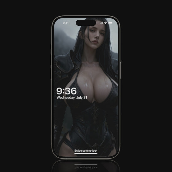A high-definition live wallpaper featuring a powerful Valkyrie walking in a steady, rhythmic loop. The subtle motion and dark, atmospheric background are designed to help with focus and concentration at a desktop setup.