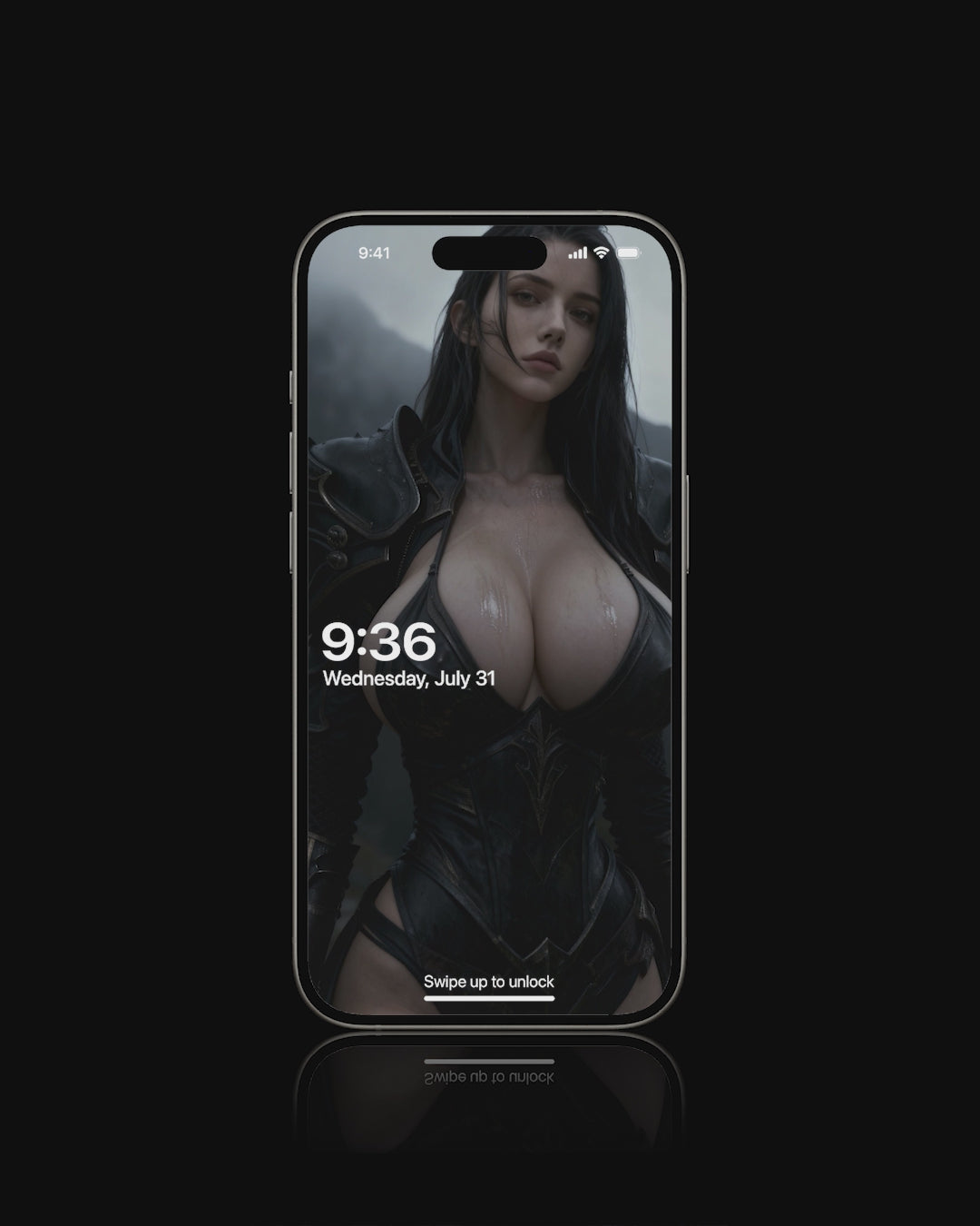 A high-definition live wallpaper featuring a powerful Valkyrie walking in a steady, rhythmic loop. The subtle motion and dark, atmospheric background are designed to help with focus and concentration at a desktop setup.