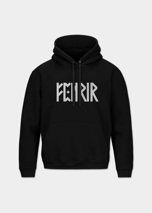 A premium embroidered Fenrir hoodie with a Scandinavian design inspired by Norse mythology. Made from premium materials and designed for maximum comfort and style. This Fenrir Embroidered Hoodie combines Viking culture with minimalist design. It uses white thread on a black hoodie to create something truly modern and special. If you want something unique and exciting for yourself or if you're looking for an amazing gift idea for the holidays, don't hesitate to pick up one (or several!) today.
