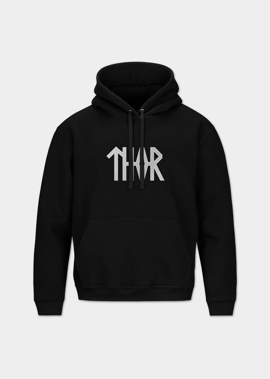 A premium embroidered Thor hoodie with a Scandinavian design inspired by Norse mythology. Made from premium materials and designed for maximum comfort and style. This Thor Embroidered Hoodie combines Viking culture with minimalist design. It uses white thread on a black hoodie to create something truly modern and special. If you want something unique and exciting for yourself or if you're looking for an amazing gift idea for the holidays, don't hesitate to pick up one (or several!) today.