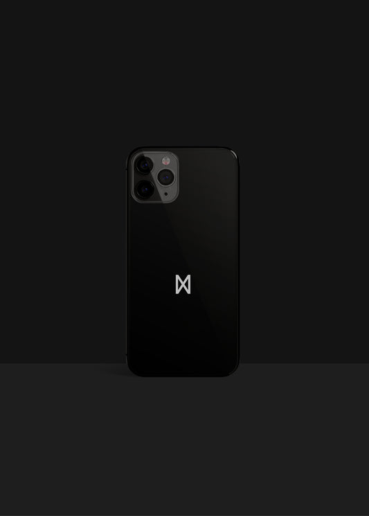 Dagaz Rune iPhone Case in glossy black finish reflects a combination of Viking culture and minimalist Scandinavian design.